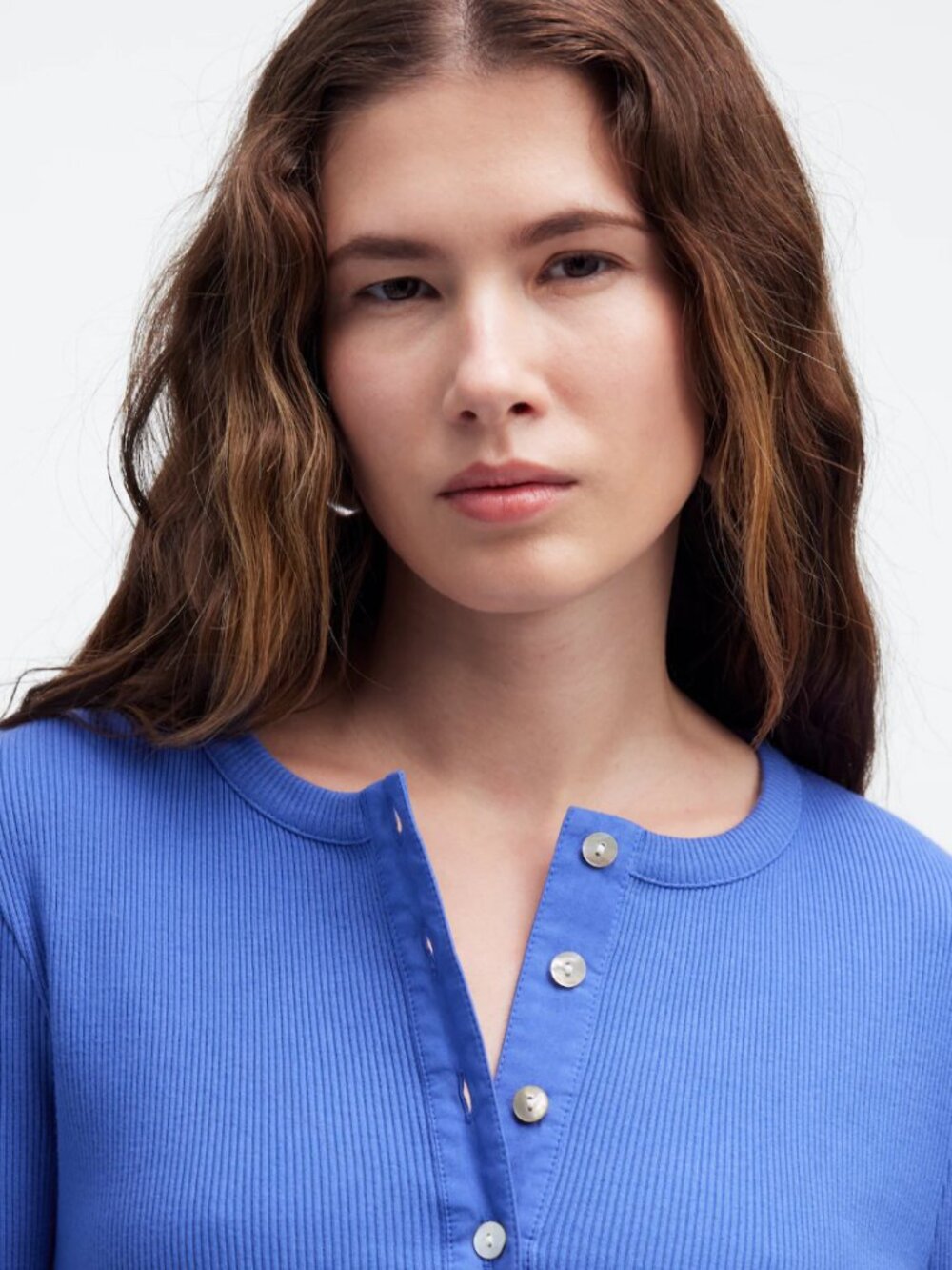 Madewell Garment Dyed Ribbed Cardigan Tee - Picture 2 of 6